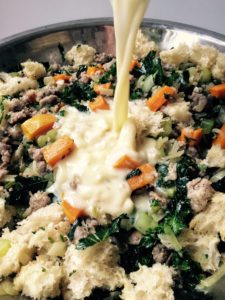 Butternut squash kale stuffing