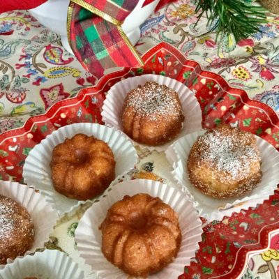 Grappa-Soaked Mini Sponge Cakes from the  Dolce Italiano Cookbook