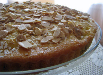 Fluted Polenta Ricotta Cake