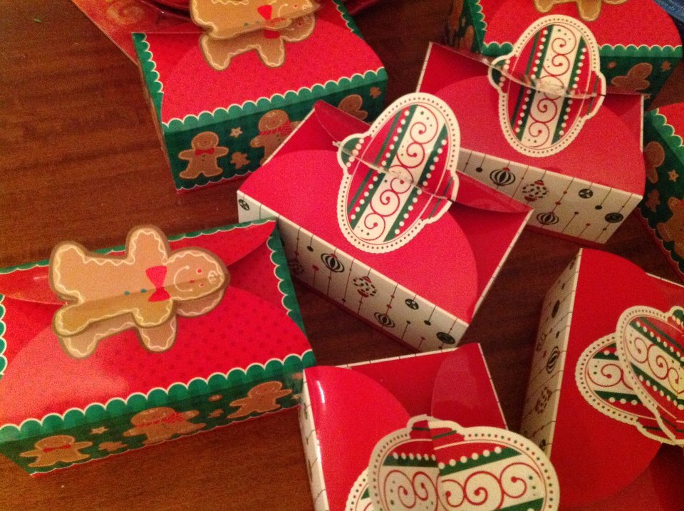 Christmas cookie boxes
