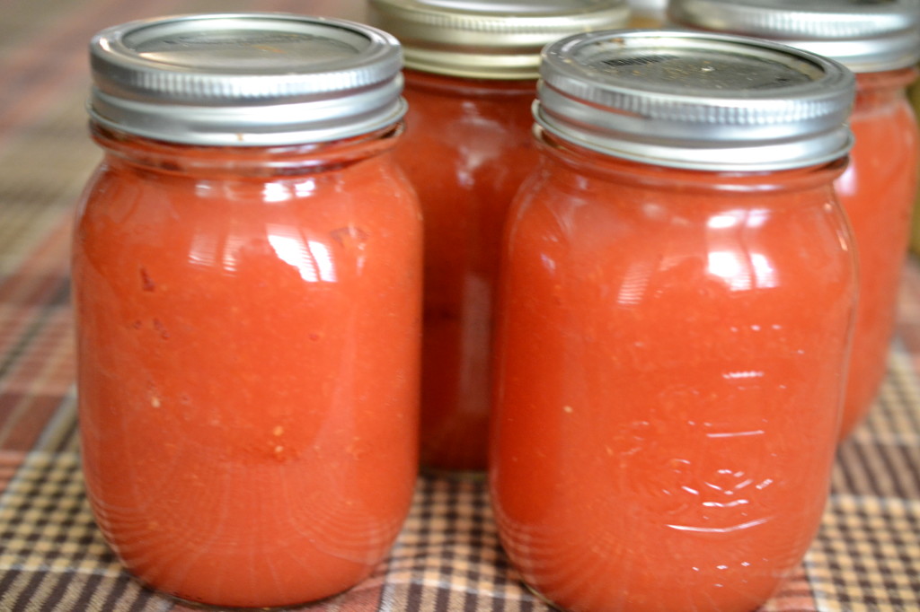 Preserving tomatoes - Labour Day family tradition