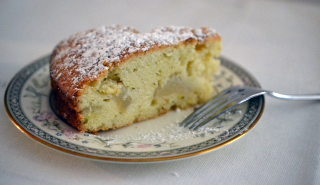 French pear cake